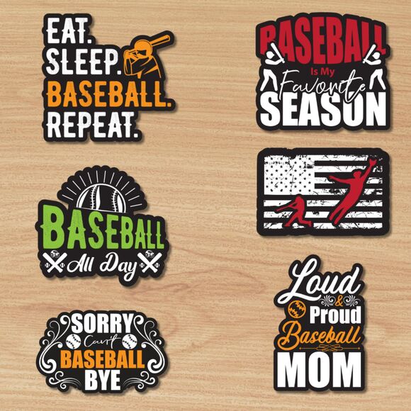 blue fern | Art | 6pack Baseball Sticker Bundle 5 Vinyl Decals | Poshmark